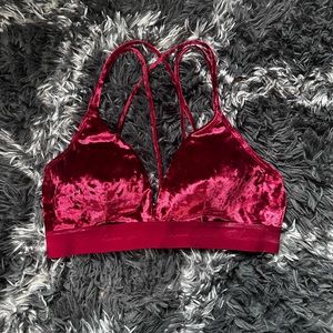 Red Velvet Bralette